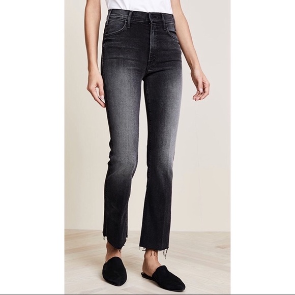 MOTHER Denim - Mother Hustler ankle fray high rise jeans